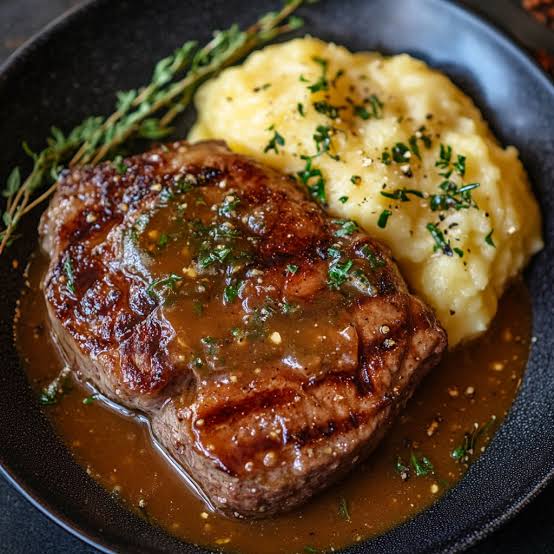 Steak and Mashed Potatoes
